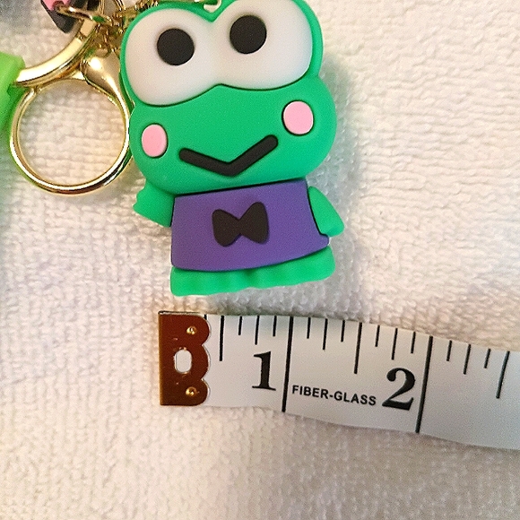 New Keroppi keychain Silicone PVC Wristlet Design Clip On - Picture 2 of 4